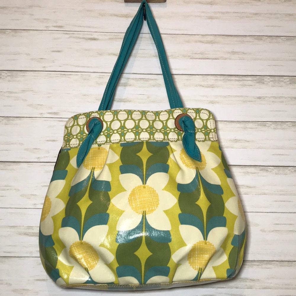 Fossil Keyper Flower Tote Shoulder Bag Large - image 2